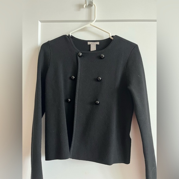 H&M Double-Breasted Black Cardigan - Picture 1 of 4